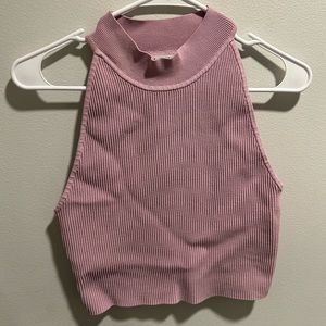 Aritzia High Neck sculpt knit top